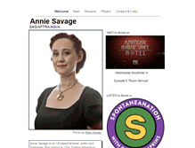 Tablet Screenshot of anniesavage.com